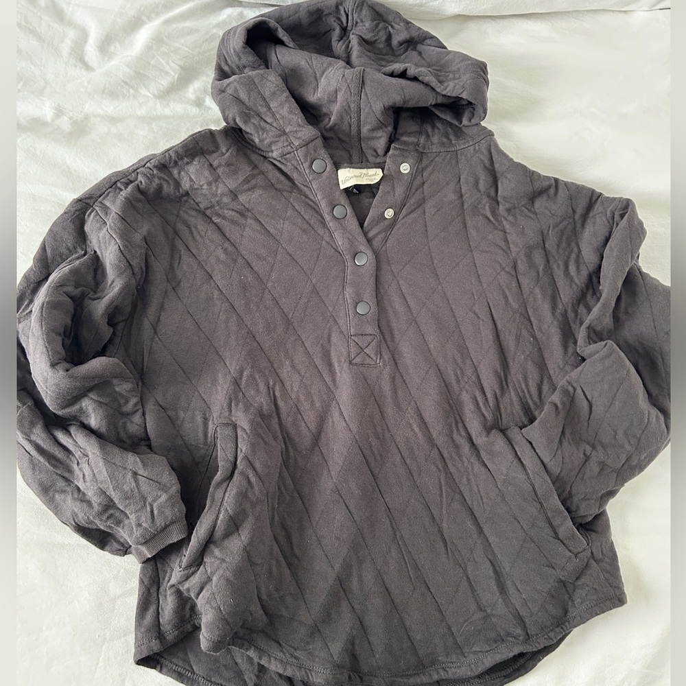 Universal Thread Charcoal Quilted Hoodie